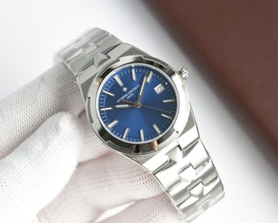 Vacheron Constantin Overseas 33mm Lady Swiss ETA Quartz Movement Silver Strap Watch